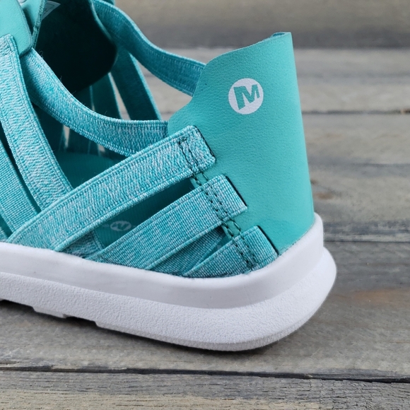 New Merrell Atlantis Weave Lace Up Flat Aqua - Picture 7 of 7